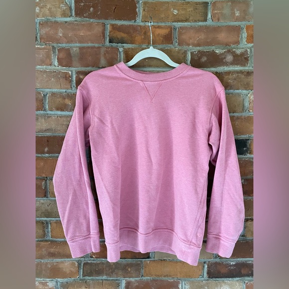 LULULEMON all yours crew *terry cotton* heathered azalea pink size 2-4 - Picture 4 of 9